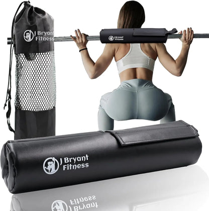 Barbell Pad for Squats and Hip Thrust Leather Pads Relief Pressure from Neck Weightlifting Gym Fitness equipment