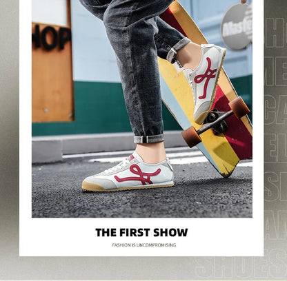 White Red Summer Athletic Shoes for Men Women Comfort Flat Men Running Shoes Retro Jogging Shoes Trainers Men zapatillas hombre