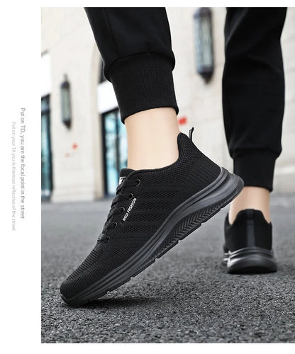 Oulylan New Trendy Casual Men Sports Shoes Summer Lightweight Breathable Mesh Sneakers Outdoor Anti-slip Women Running Footwear