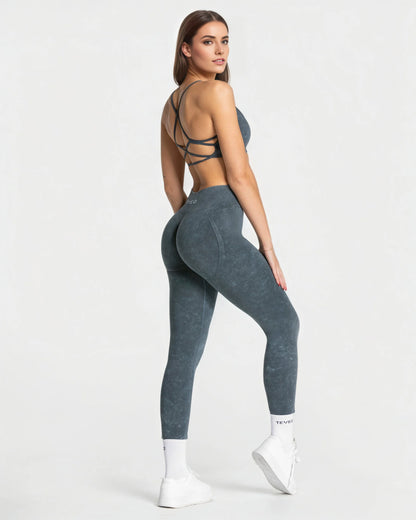 TEVEO Seamless Acid Covert Scrunch Leggings  Women Soft Workout Tights Fitness Outfits Yoga Pants High Waisted Gym Wear Tights