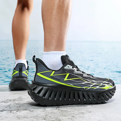 High-quality Chunky Running Shoes Women Men Light Comfy Outdoor Jogging Summer Mesh Breathable Trekking Shoes Versatile Sneakers