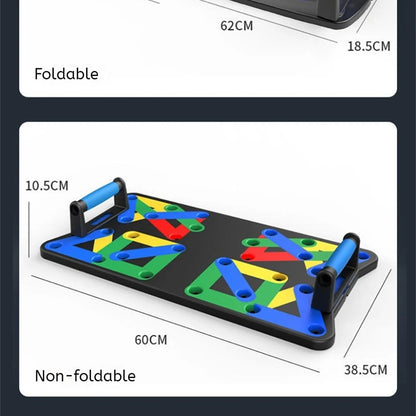 Foldable Multi-Functional Push Up Board Chest  Abs Training Equipment Portable Home Gym Fitness Tool for Men Core Workout