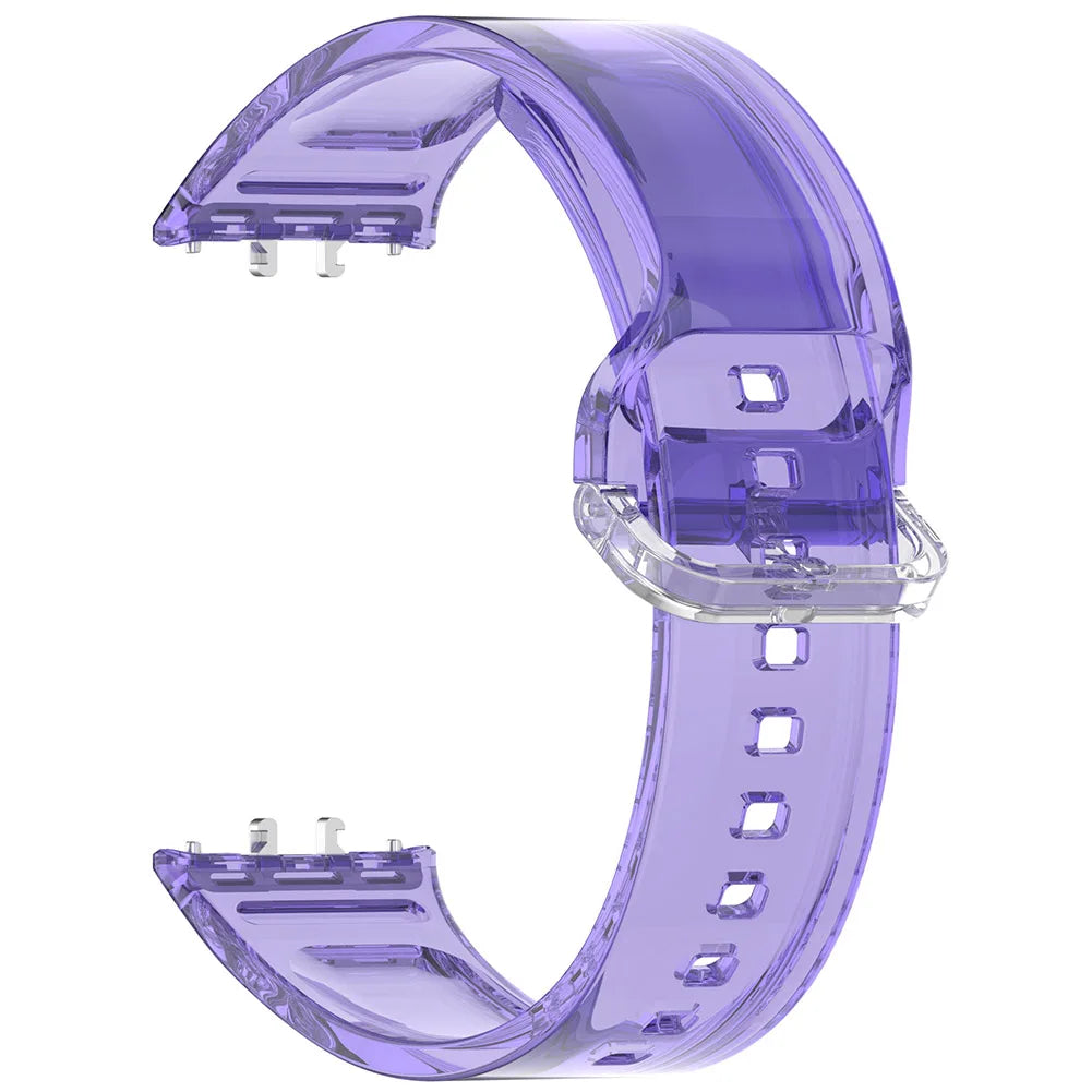 Photochromic Sport Strap Sport Watchband Adjustable TPU Sport Wrist Band Sweatproof Comfortable for Samsung Galaxy Fit 3 SM-R390