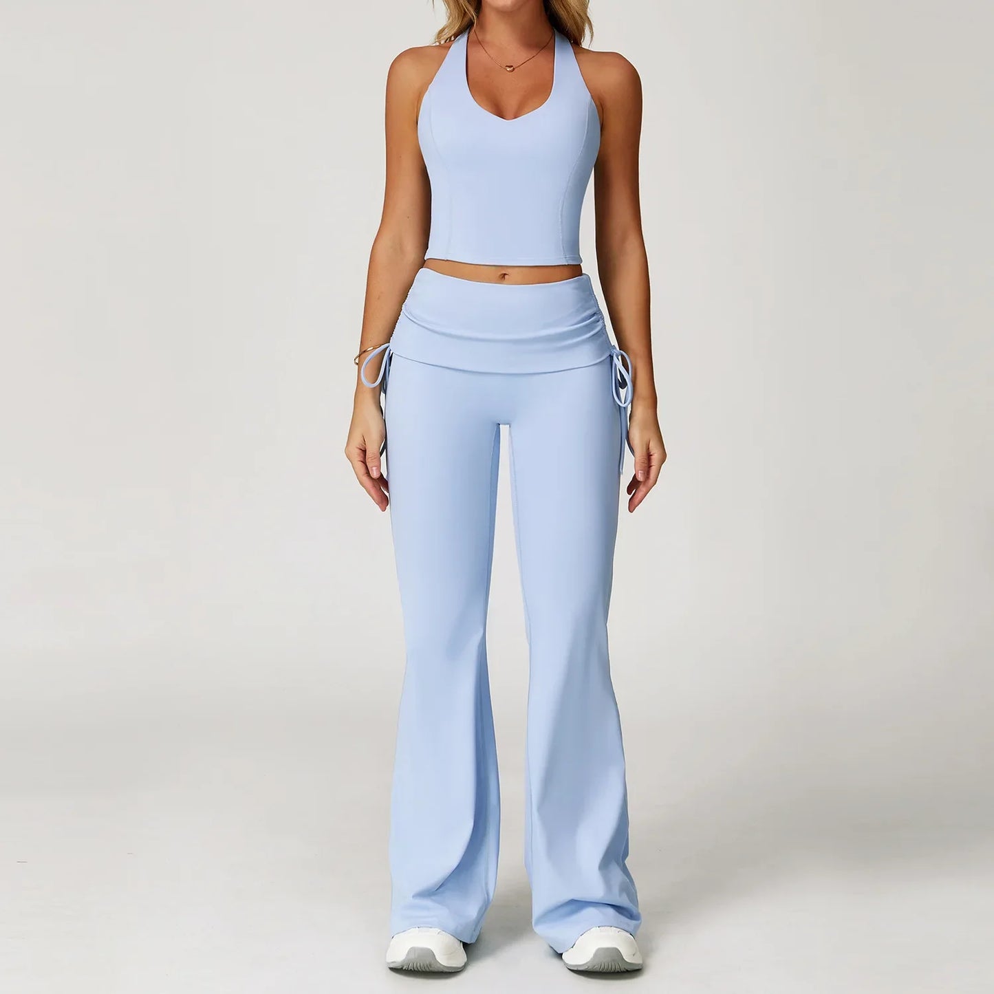 Women Tracksuit Gym Sports Suits 2 Pieces Yoga Set Fitness Vest Top Push Up Workout Clothes Female Athletic Leggings Sportswear