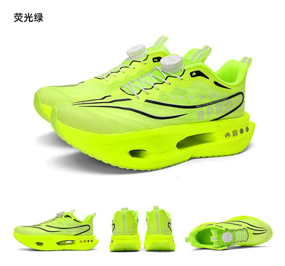 Speciality Carbon Plate Sports Running Shoes Marathon Air Cushion Men Breathable Lightweight Women Comfortable Nonskid Sneakers