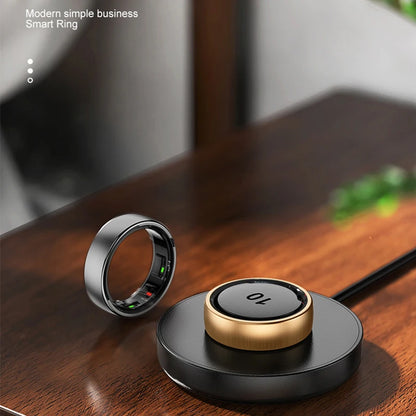 Smart Fitness Ring – Track Sleep, Heart Rate, SpO₂ & Temperature | 7-Day Battery