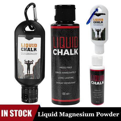 30/50/100ml Liquid Chalk Sports Magnesium Powder Fitness Weight Lifting Anti Slip Cream Grip WeightLifting Climbing Gym Sport