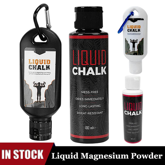30/50/100ml Liquid Chalk Sports Magnesium Powder Fitness Weight Lifting Anti Slip Cream Grip WeightLifting Climbing Gym Sport
