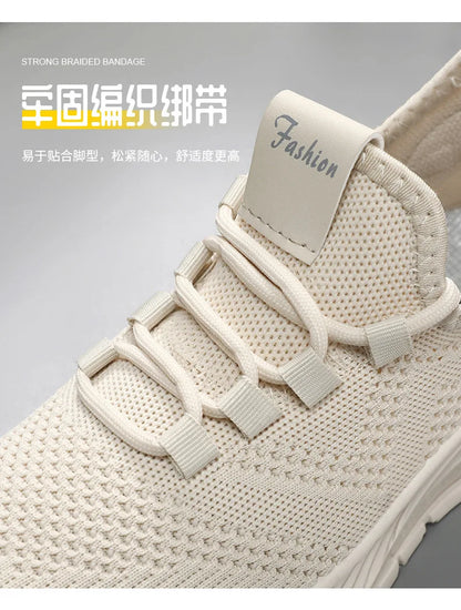 2025 Women's Shoes Summer Women's Shoes Flying woven casual shoes Comfortable breathable women's sneakers