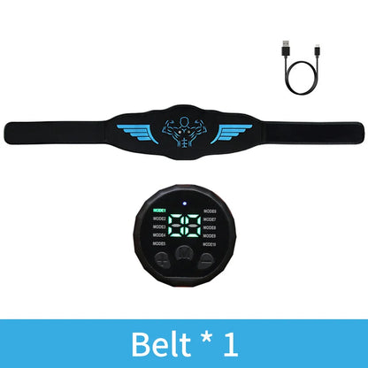 EMS Abdominal Toning Belt Muscle Stimulator Abs Trainer Muscle Toner USB Charge Body Shaping Lose Weight Fat Burn Fitness Unisex