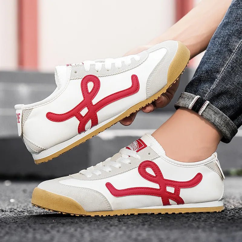 White Red Summer Athletic Shoes for Men Women Comfort Flat Men Running Shoes Retro Jogging Shoes Trainers Men zapatillas hombre