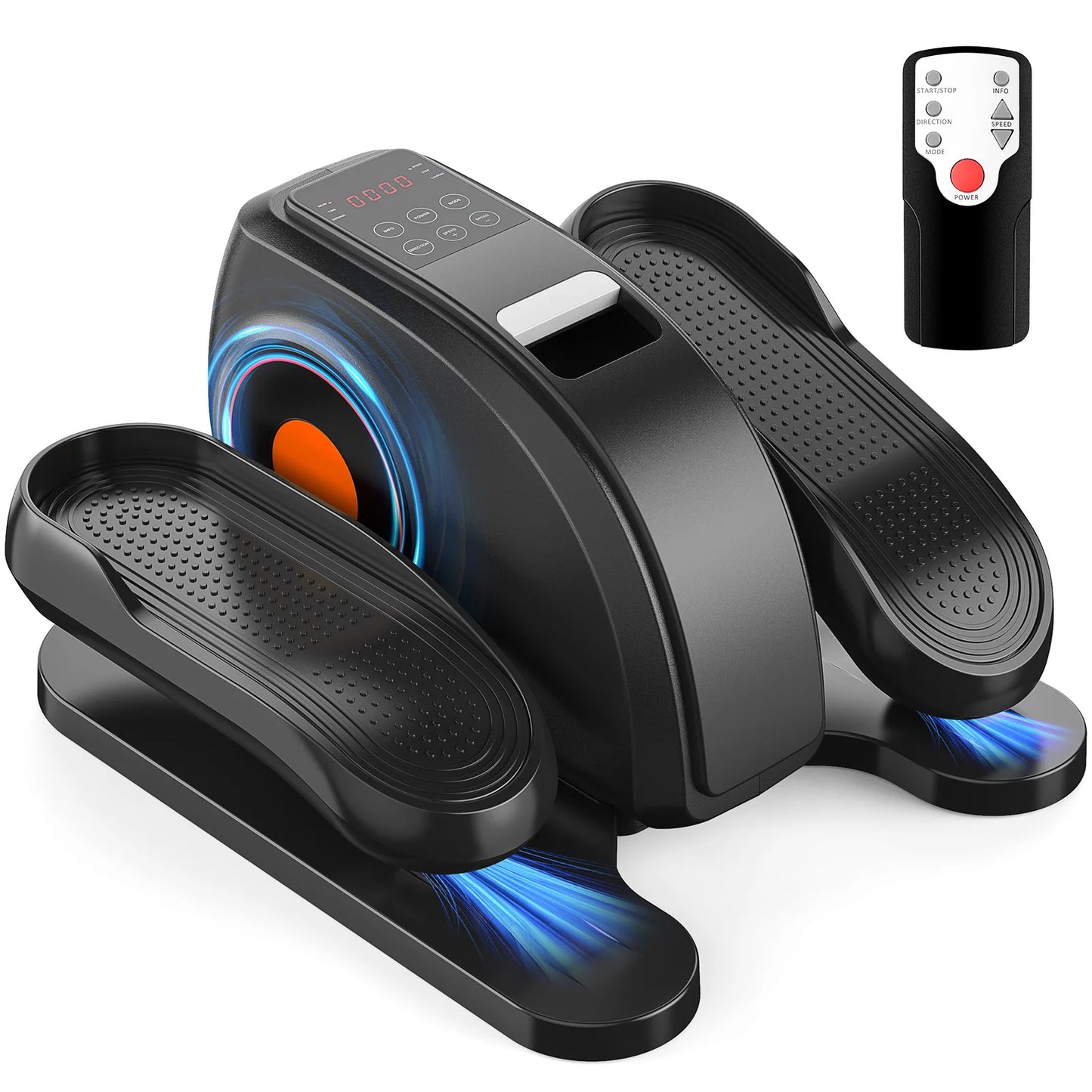 Electric Pedal Exerciser with Adjustable Speed & LED Display Under-Desk Elliptical Machine Home Office Sport Equipment Fitness