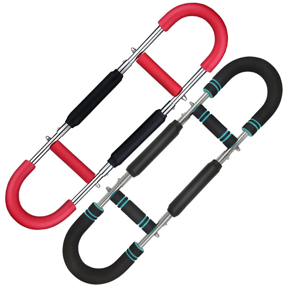 Twister Arm Exerciser with Foam Handle Adjustable Spring Workout Bar Forearm Triceps Chest Expander Portable Fitness Equipment